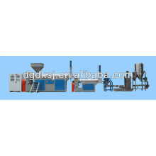 Double Stage Vented Style Vertical Water ring Die Face Hot Cutting Recycling Granules Machine